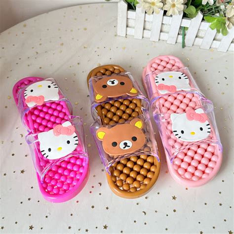 Massage Slippers Bathroom Bath Womens Summer Autumn Indoor Home Non Slip Cut Out Leaking Couple