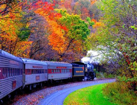 Surreal New England Fall Foliage Train Rides New England Fall