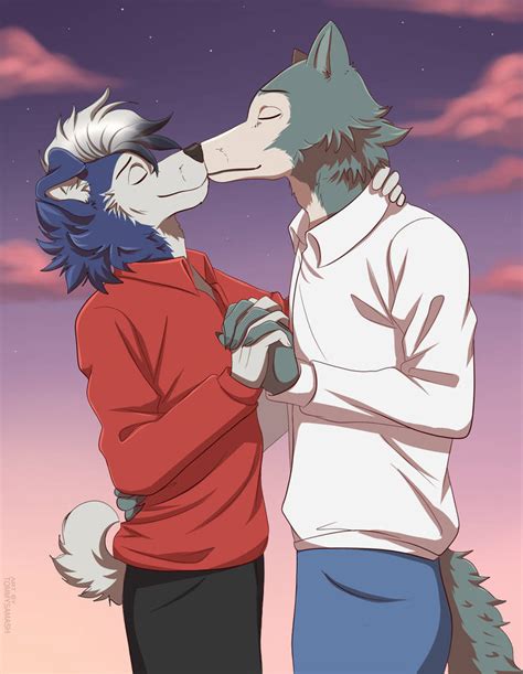 Kiss With Legoshi Ych Commission By Tommysamash On Deviantart