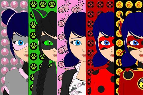 Marinette And All Her Forms Miraculous Ladybug Anime Marinette