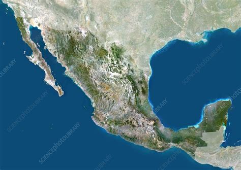 Mexico Satellite Image Stock Image C0035383 Science Photo Library