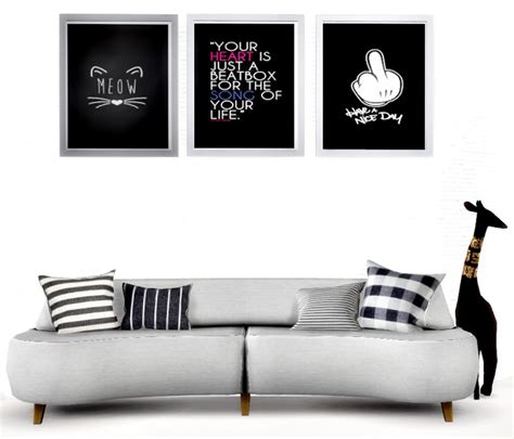 Art Wall Tumblr Pictures Black At Lily Sims Sims 4 Updates