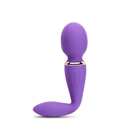 Nu Sensuelle Xlr8 Alluvion Dual Ended Bendable Wand Purple And Rose Gold Sex Toy Hotmovies
