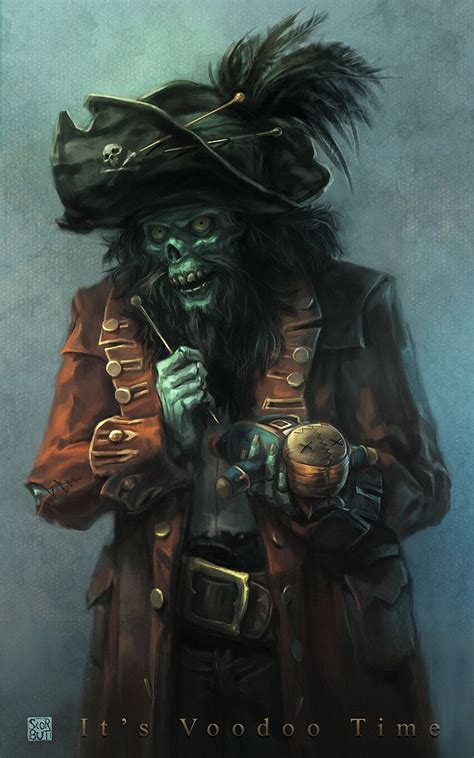 Voodoo Time By Scorbut Man Fan Art 2d Cgsociety Piratas En 2019