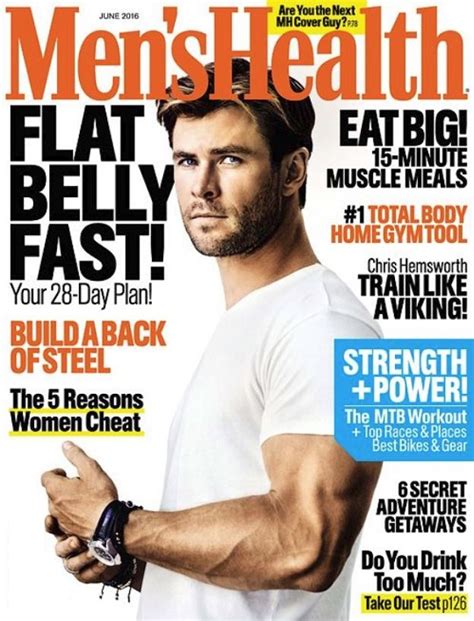 Chris Hemsworth The Mens Health Covers