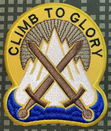 Us Army 10th Mountain Division Climb To Glory Patch Decal Patch Co