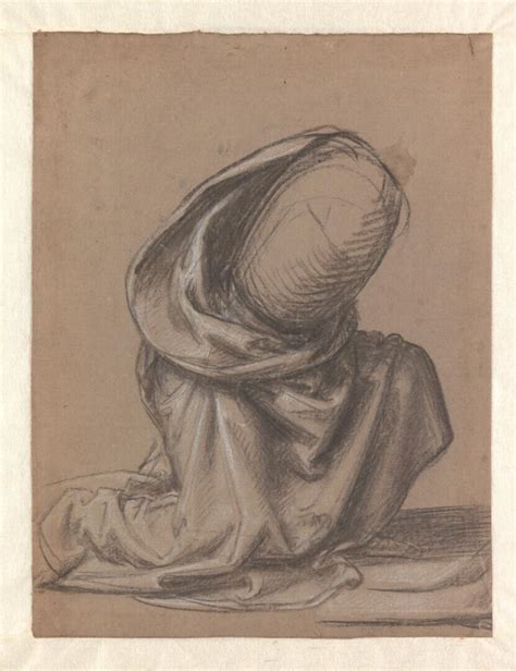 Drapery Study For The Kneeling Mary Magdalen In The Noli Me Tangere
