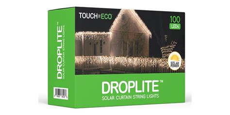 Droplite Solar 100 Led Curtain String Light