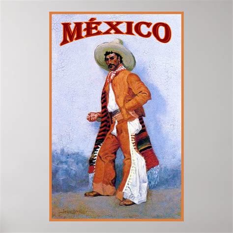 México Vintage Travel Poster Zazzle