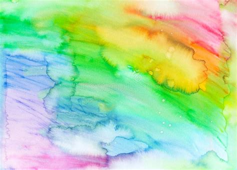 Creative Texture For Design Vibrant Hand Painted Watercolor Background