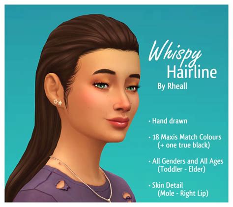 Whispy Hairline Sims 4 Maxis Match Hairline