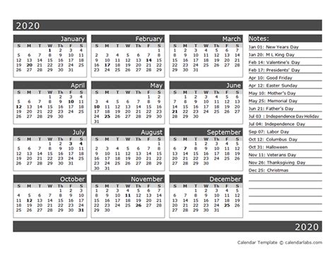 Printable Calendar One Page Blank Calendar 2021 Template Free