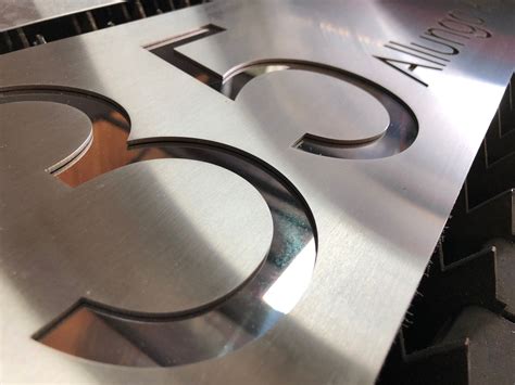 Stainless Steel Custom Made Laser Cut House Signs Numbers And Etsy