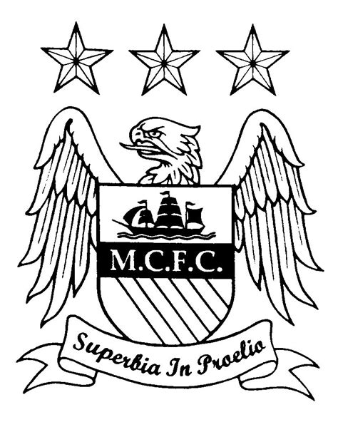 Escudos De Manchester City Para Colorear E Imprimir