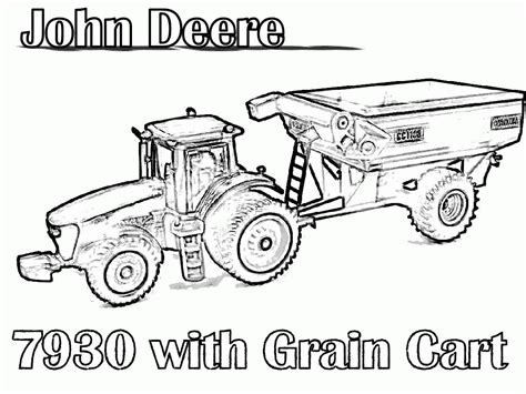 John Deere Tractor Coloring Pages Coloring Pages