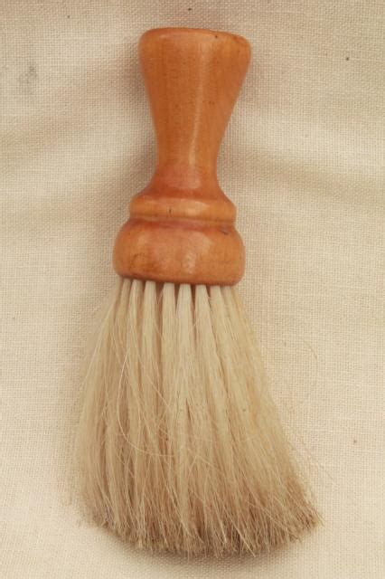 Vintage Barbers Brush Barber Shop Wood Handled Natural Bristle Brush