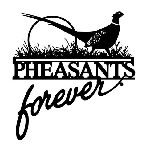 Pheasants Forever Dxf Svg File Only Plasma Etsy New Zealand