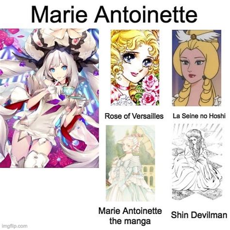Comparison Of Marie Antoinette From Other Series And Fgo Rgrandorder