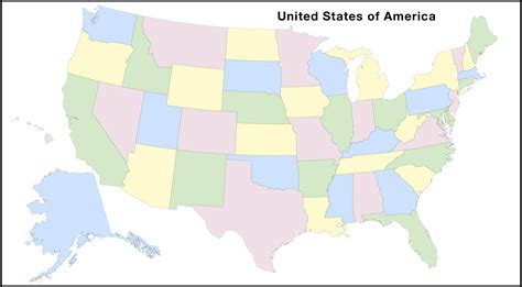 Us Map Usa Maps States Clip Art Image 28423