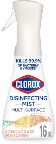 Clorox Disinfecting Mist Lemongrass Mandarin Disinfecting Spray 16 Fl