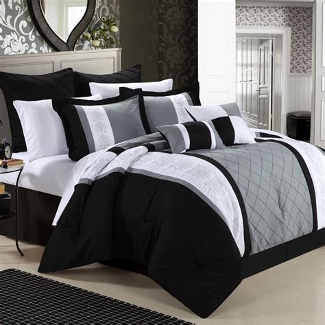 Arlington Comforter Set By Chic Home Black Comforter Sets Black