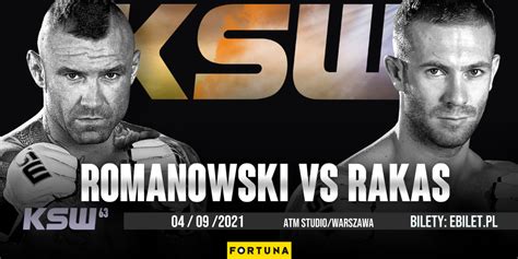 Tomasz Romanowski zmierzy się z Aleksandarem Rakasem na KSW 63 - MMA