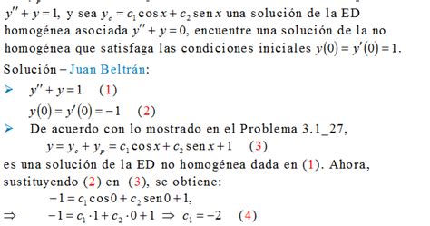 Cálculo21 Ecuaciones Diferenciales Lineales De Segundo Orden Edwards