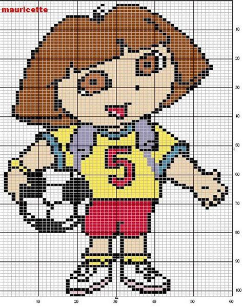 Ayuda Dora Exploradora Dora The Explorer Perler Patterns Pixel Art