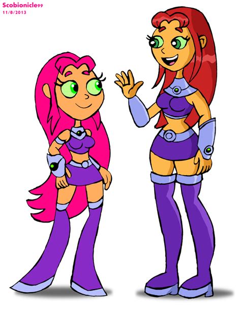 image 2003 starfire meets 2013 starfire png teen titans go wiki fandom powered by wikia