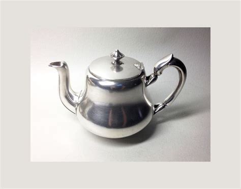French Antique Silver Plated Christofle Teapot Late 19th Century
