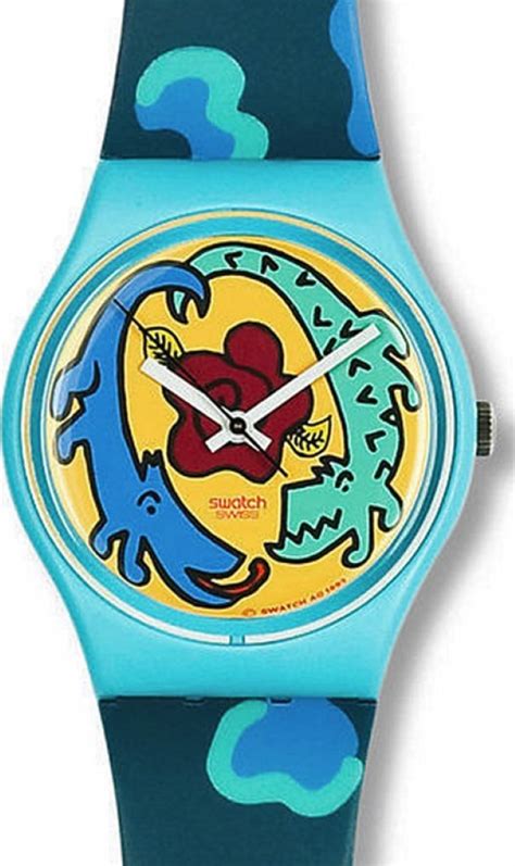 Swatch Gn137 Cayman Designed By Louise Gibb 34mm