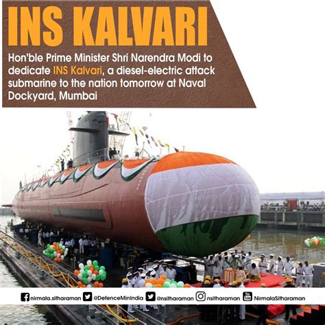 Modi To Commission Naval Attack Submarine Ins Kalvari On Dec 14