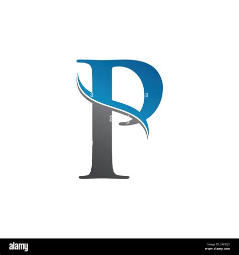 Initial Letter P Logo With Creative Modern Business Typography Vector