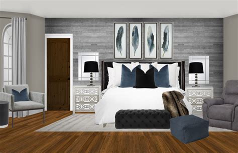 Modern Glam Bedroom Design By Havenly Interior Designer Maria