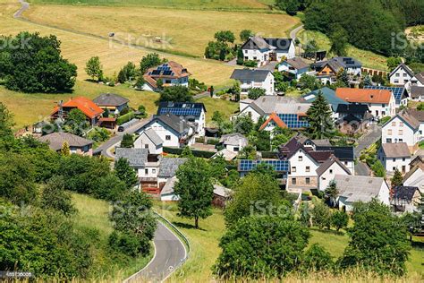 View Of Small Picturesque Village In Germany Stock Photo Download