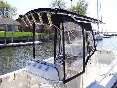 Lace On Tops And T Top Enclosures Center Console Boats Boat Console