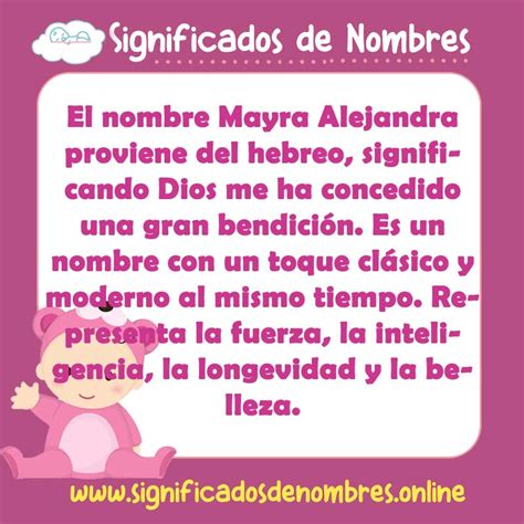 Significado de Mayra Alejandra APODOS ORIGEN Y MÁS