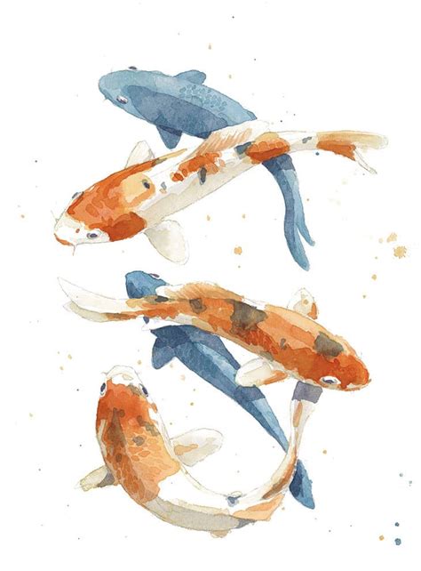 Easy Watercolor Koi Fish Step By Step Tutorial Watercolor Affair