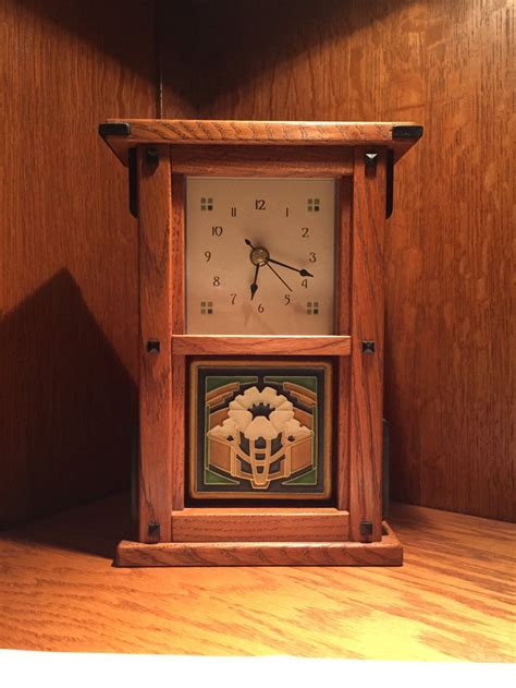 Mission Bungalow Mantel Clock Etsy Mantel Clock Clock Vintage