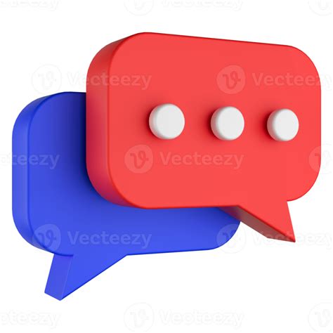 Bubble Chat Icon 3d 12872330 Png
