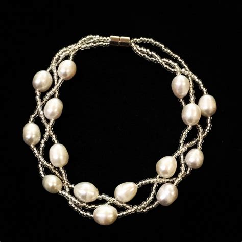Magnetic Freshwater Pearl Bracelet Gorgeous Gems