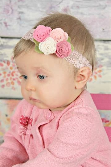 Como hacer balerinas para bebe. Diademas de flores para bebes para que luzcan como ...