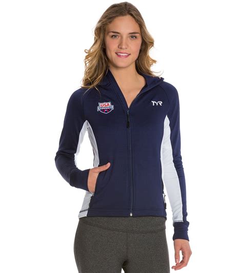 Tyr Usa Swimming Womens Alliance Victory Warm Up Jacket At Swimoutlet