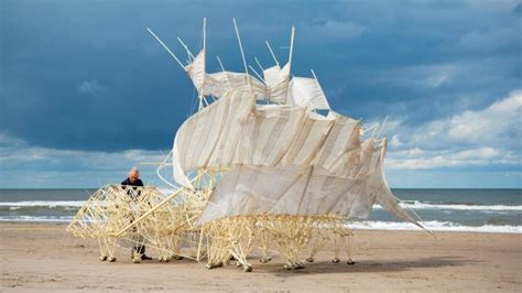 Theo Jansens Wind Powered Strandbeest Sculptures Walk Into Singapore