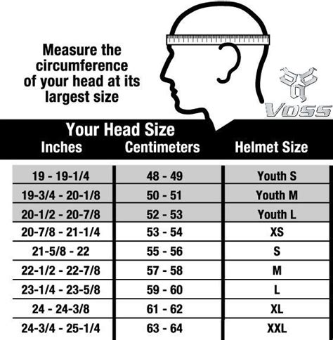 Bell Bicycle Helmet Sizing Chart