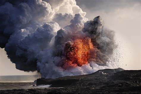 4520047 Lava Volcano Nature Smoke Rare Gallery Hd Wallpapers