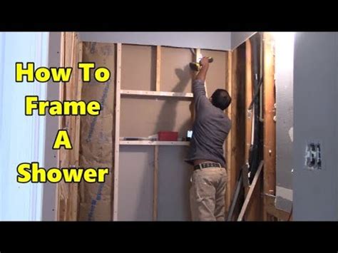 How To Frame A Shower Part 1 Of 4 YouTube