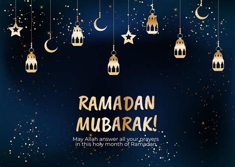 Ramadán Mubarak Tarjetas De Felicitación Islámicas Para Fiestas