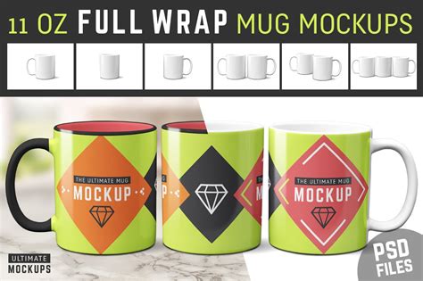 oz mug mockup templates product mockups creative market