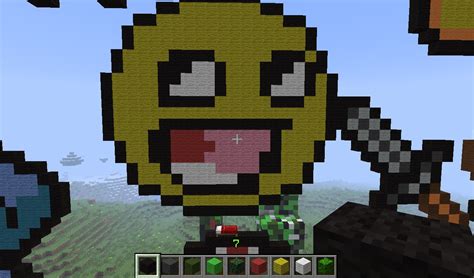 Minecraft Pixel Art Awesome Face